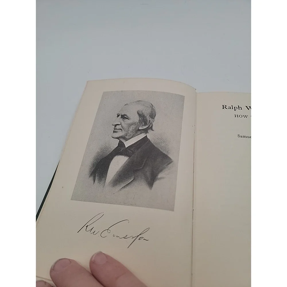 Samuel McChord Crothers Ralph Waldo Emerson Hardcover 1973 Reissue Ex Con No DJ